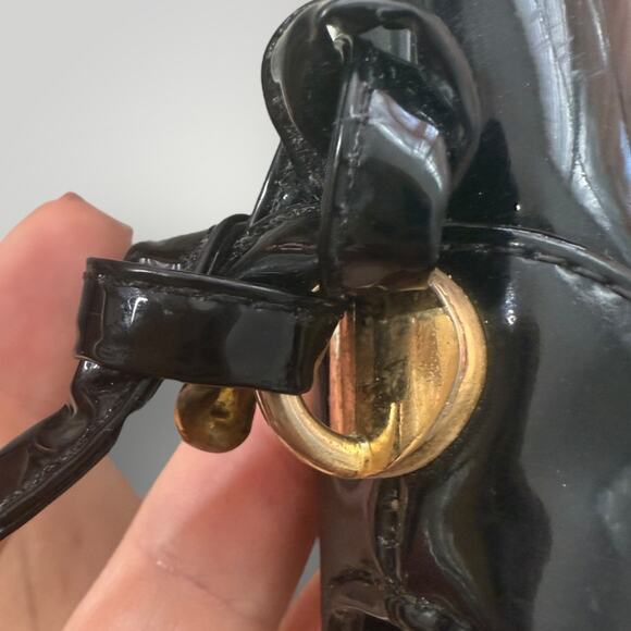 Vintage Koret “Korettalak” Black Patent Shoulder Bag – Mid Century 1950s–60s - Picture 6 of 11